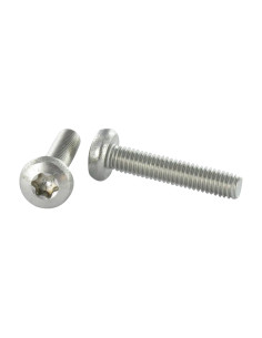 Parafuso de metais cabeça abaulada larga TORX T20 M4X25 Aço inoxidável A4