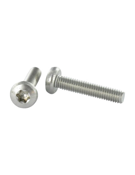 Parafuso de metais cabeça abaulada larga TORX T20 M4X25 Aço inoxidável A4