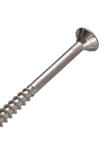 Parafusos de madeira e aglomerado TEKOR Aço inoxidável A2 cabeça fresada dentado TORX T25 6X70 roscado sobre 42 cut