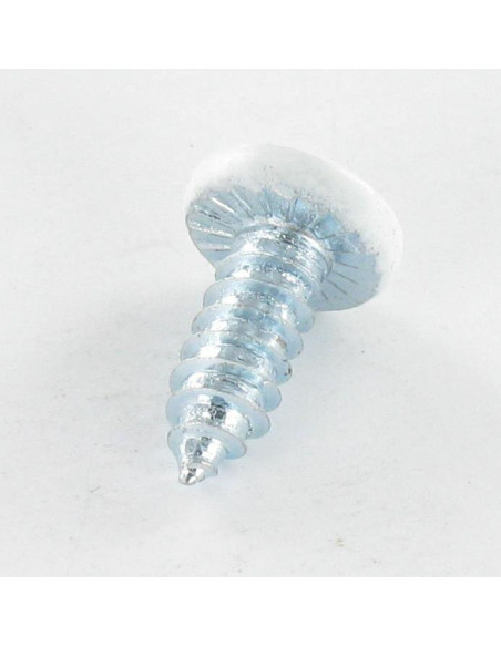 Parafuso de chapa cabeça cilíndrica dentado 6,3X16 TORX T30 Aço zinco branco RAL9016 branco de sinalização