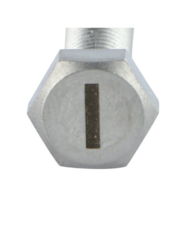 Parafuso de metais cabeça hexagonal 8X35 Aço inoxidável A4 com gravação de letras "EU"