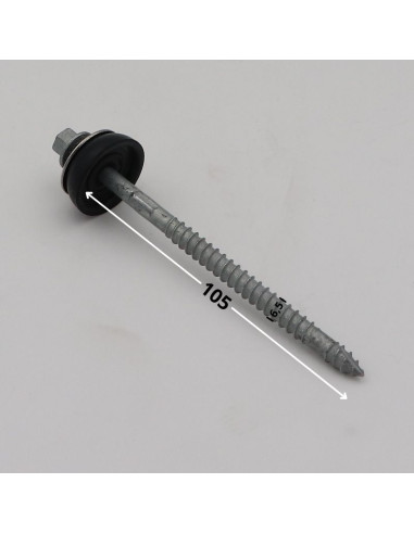 Autoperfurante cabeça hexagonal 6,5X105 cut ponto antifenda tipo 17 forte resistência à corrosão Aço galvanizado