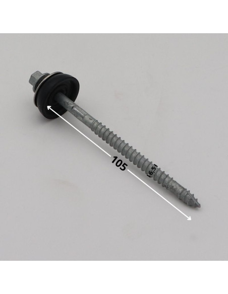 Autoperfurante cabeça hexagonal 6,5X105 cut ponto antifenda tipo 17 forte resistência à corrosão Aço galvanizado