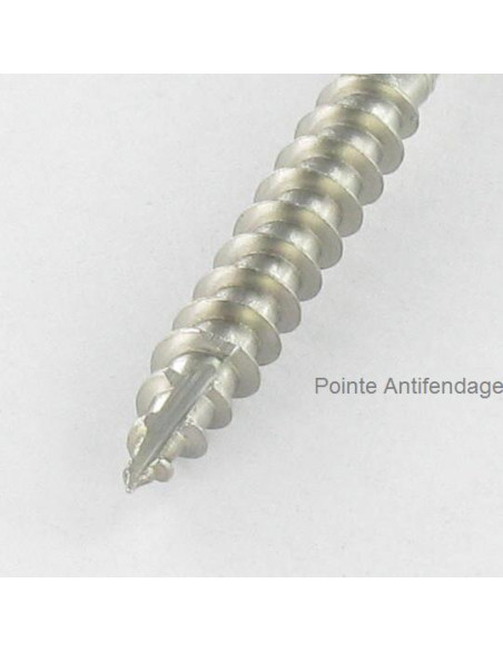 Parafuso de terraço pico cut TEKOR rosca dupla cabeça fresada TORX T25 5X50 cut ponto antifenda tipo 17 Aço