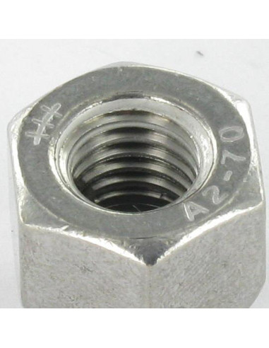 Porca cega hexagonal ABAIXO Aço inoxidável A2 M12
