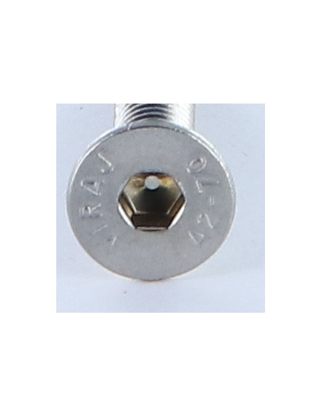 Parafuso de metais Aço inoxidável A2 cabeça fresada hexagonal oca FHC chave de 4 M6X50 rosca total