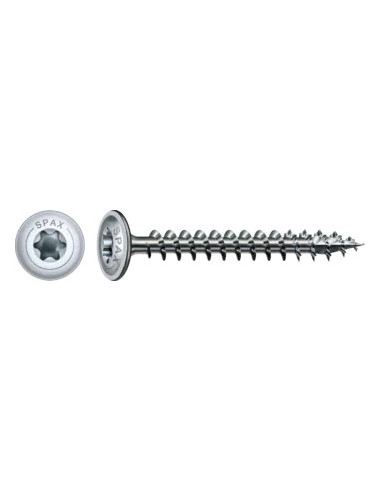 Spax Parafuso de madeira cabeça disco TORX T30 6X80 roscado sobre 61 4CUT WIROX