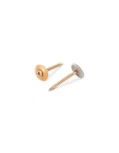 Parafuso para telhas cabeça fresada de panela TORX T20 4,5X45 Aço inoxidável A2 cobre Arruela estanque com junta de