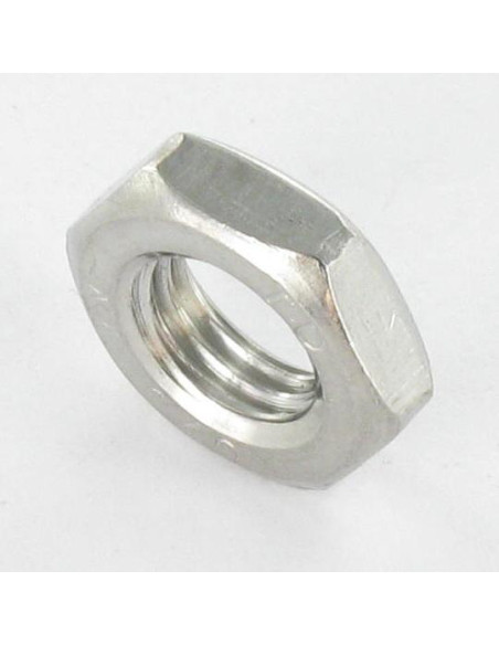 Porca hexagonal baixa hm/contraporca número 10 -24 UNC Aço inoxidável A2