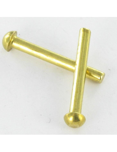 Rebite de ferro de cabeça plana cabeça redonda 2,5 x 20 Bronze