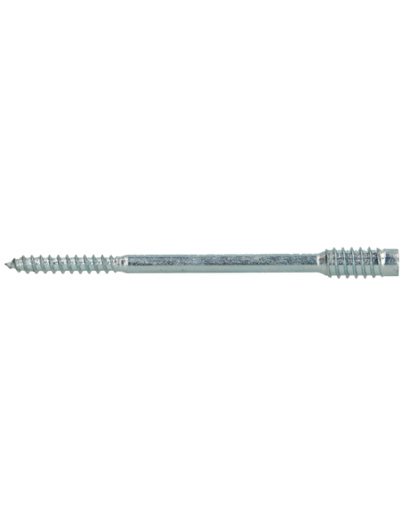 Parafuso de ajuste para janela de madeira TORX T25 6X200 Aço zinco branco