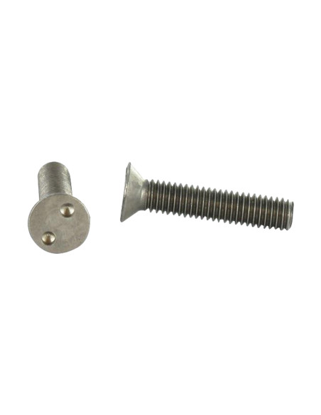 Parafuso de metais Seguro cabeça fresada SNAKE EYES M6X40 Aço inoxidável A2