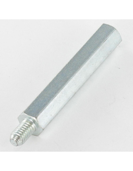 Espaçador hexagonal macho fêmea M4/10 7X30 roscado sobre 10 Aço zinco branco