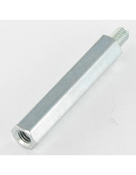 Espaçador hexagonal macho fêmea M4/10 7X30 roscado sobre 10 Aço zinco branco