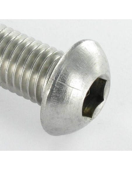 Parafuso de metais Aço inoxidável A2 Parafuso de Cabeça Oca Sextavada M4X40 rosca total chave de 2.5