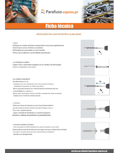 Parafuso de betão cabeça hexagonal flange com gola T13 8X120 Aço zinco branco
