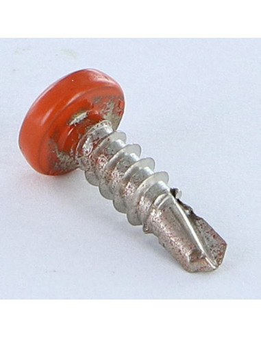 Autoperfurante Aço inoxidável A2 cabeça cilíndrica panela Pozi 3,5 x 13 RAL2001 ORA