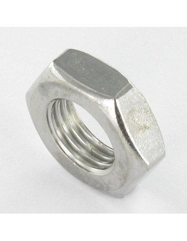 Porca hexagonal baixa hm/contraporca Aço inoxidável A2 M12 passo de rosca fino passo de rosca de 125