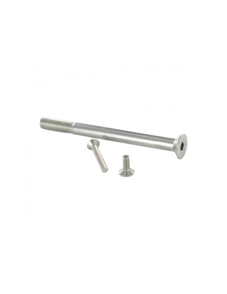 Parafuso de metais cabeça fresada hexagonal oca FHC Aço inoxidável A2 chave de 4 M6X50 rosca total