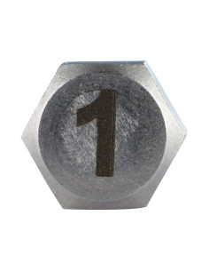 Parafuso de metais cabeça hexagonal 8X35 Aço inoxidável A4 Gravação FIGURA 1 2