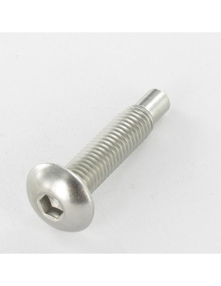 Parafuso de metais cabeça de cogumelo hexagonal oco Aço inoxidável A2 M8X40 Ponteira 6X9 chave de 5