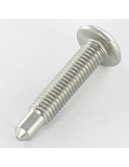 Parafuso de metais cabeça de cogumelo hexagonal oco Aço inoxidável A2 M8X40 Ponteira 6X9 chave de 5