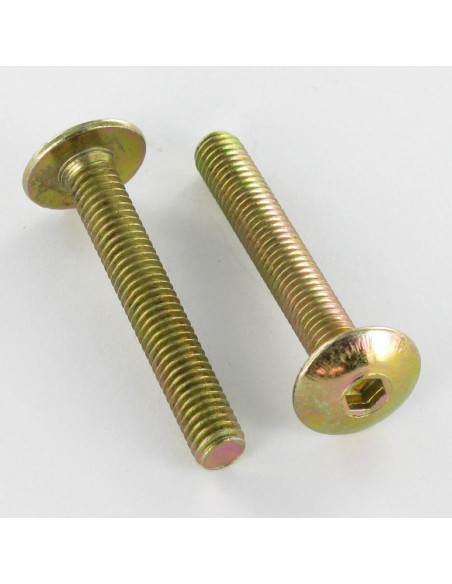 PARAFUSO cabeça de cogumelo M8X50 chave de 5 Dicromato