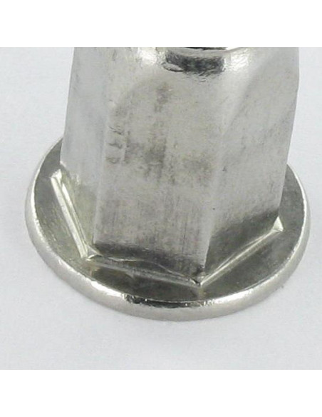 Porca rebite Aço inoxidável cabeça plana hexagonal M4X11 ENTRADA 20