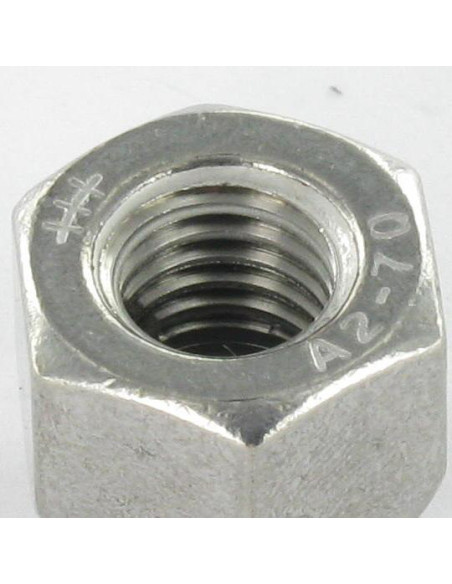 Porca cega hexagonal ABAIXO Aço inoxidável A2 M5