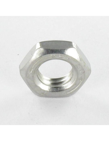 Porca hexagonal baixa hm/contraporca M12 espessura 6 Aço inoxidável A2