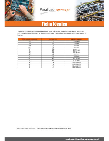 Parafuso de metais cabeça hexagonal 1/2X 1 1/4" rosca total UNC ou equivalente BSW passo inglês Aço inoxidável A2