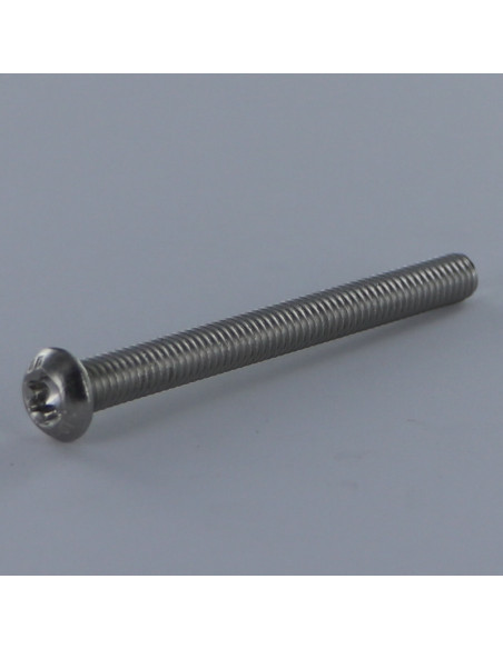 Parafuso de metais cabeça cabeça panela TORX T25 M5X8 rosca total Aço inoxidável A2