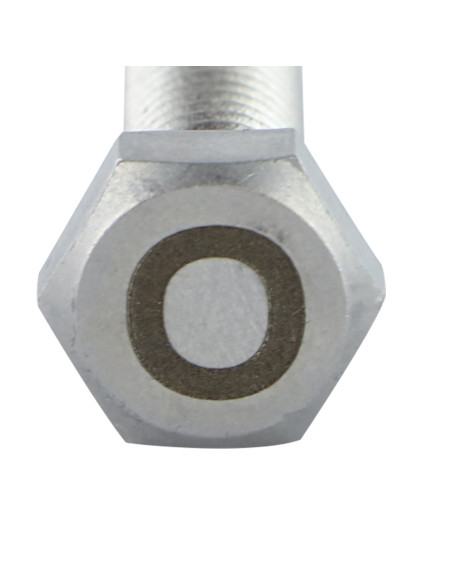 Parafuso de metais cabeça hexagonal 8X35 Aço inoxidável A4 com gravação de letras "O"