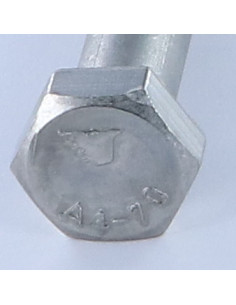 Corpo de parafuso cabeça hexagonal M12X55 Aço inoxidável A4 2