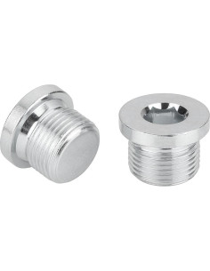 Tampa hexagonal oco com colar chave de 5 Aço inoxidável A2 5x10 (1/8") X11 GÁS