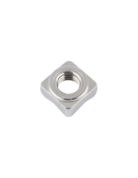 Porca Quadrada de soldar M5 9X9X4,2 Aço inoxidável A2
