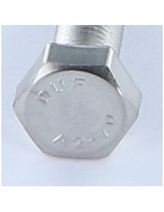 Parafuso de metais cabeça hexagonal M8X50 passo de rosca fino passo de rosca de 100 Aço inoxidável A2 2