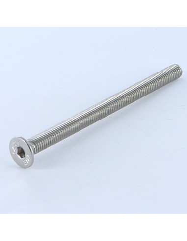Parafuso de metais Aço inoxidável A2 cabeça fresada hexagonal oca FHC chave de 3 M5X60 rosca total