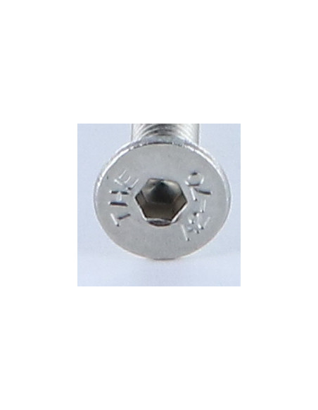 Parafuso de metais Aço inoxidável A2 cabeça fresada hexagonal oca FHC chave de 3 M5X60 rosca total