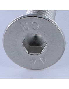 Parafuso de metais cabeça fresada hexagonal oca FHC chave de 6 M10X80 rosca total Aço inoxidável A4 2