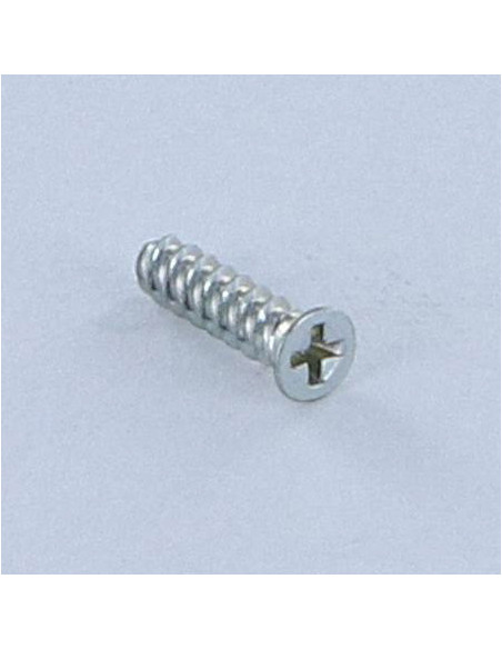 Parafuso autorroscante para plástico cabeça fresada Phillips 0 1,4X6 Aço zinco branco microparafusos