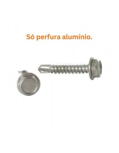 Autoperfurante cabeça hexagonal 5,5 x 19 Aço inoxidável A4