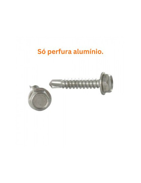 Autoperfurante cabeça hexagonal 5,5 x 19 Aço inoxidável A4