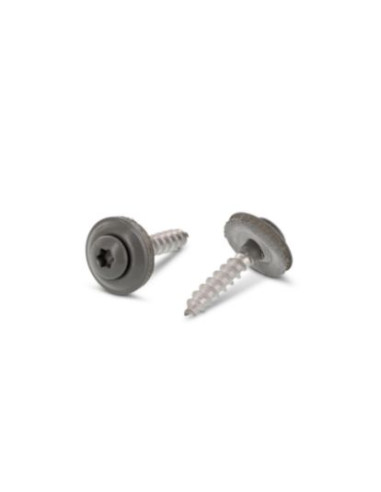 Parafuso para telhas cabeça fresada de panela TORX T20 Aço inoxidável A2 RAL7005 4,5X45 Arruela estanque com junta
