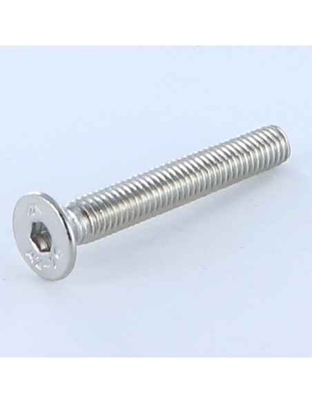 Parafuso de metais Aço inoxidável A2 cabeça fresada hexagonal oca FHC chave de 2 M3X40 rosca total microparafusos
