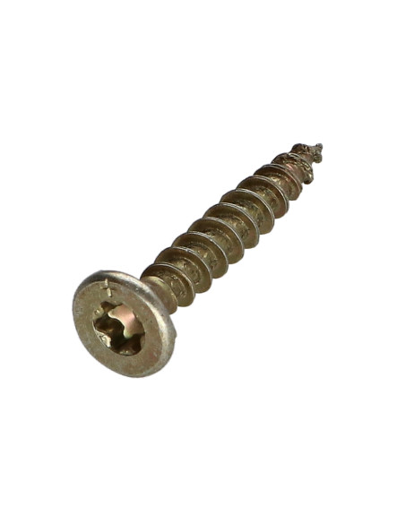 Parafuso de madeira aglomerado VBA3 cabeça fresada dentado 4,5 x 30 TORX T20 Dicromato
