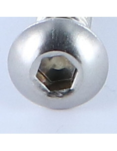 Parafuso de metais Parafuso de Cabeça Oca Sextavada M8X50 rosca total chave de 5 Aço inoxidável A4 2