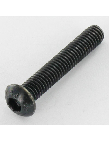 Parafuso de metais Aço inoxidável A2 Preto Parafuso de Cabeça Oca Sextavada M8X20 rosca total chave de 5