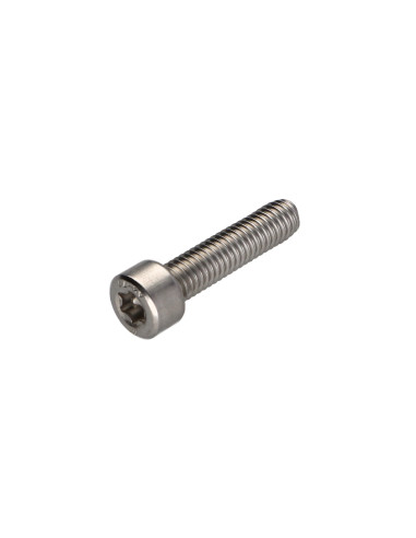 Parafuso de metais cabeça cilíndrica TORX T10 Aço inoxidável A2 M3X25 roscado sobre 18 microparafusos