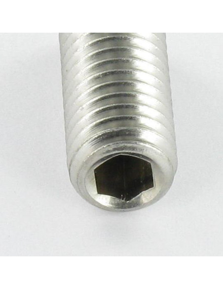 Parafuso de metais Aço inoxidável A2 sem cabeça sextavado oco chave de 1.5 M3X12 perno plano microparafusos